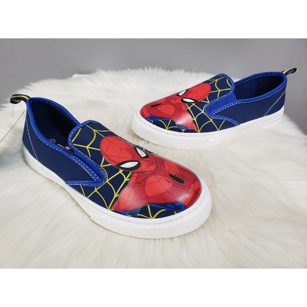 NEW SpiderMan Slip On Sneaker Size 4 YOUTH BIG KID SHOES Marvel‎ Spider-man Shoe